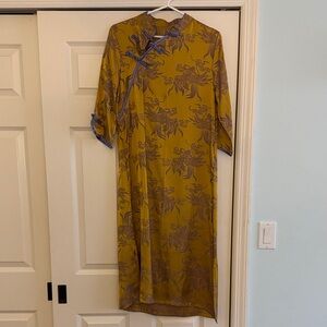 Traditional Chinese Brocade Cheongsam Dress